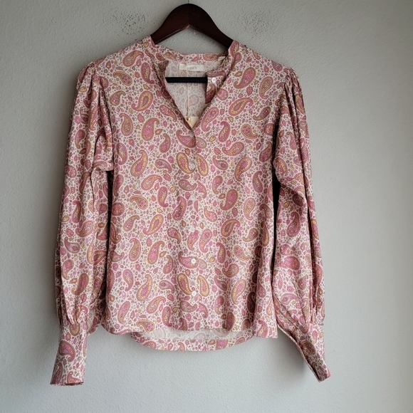 Doen Scarlet Top in Golden Hour Paisley size XS NWT - Picture 4 of 12